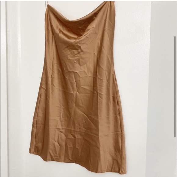 Jluxlabel bronze slip mini dress - Picture 3 of 4